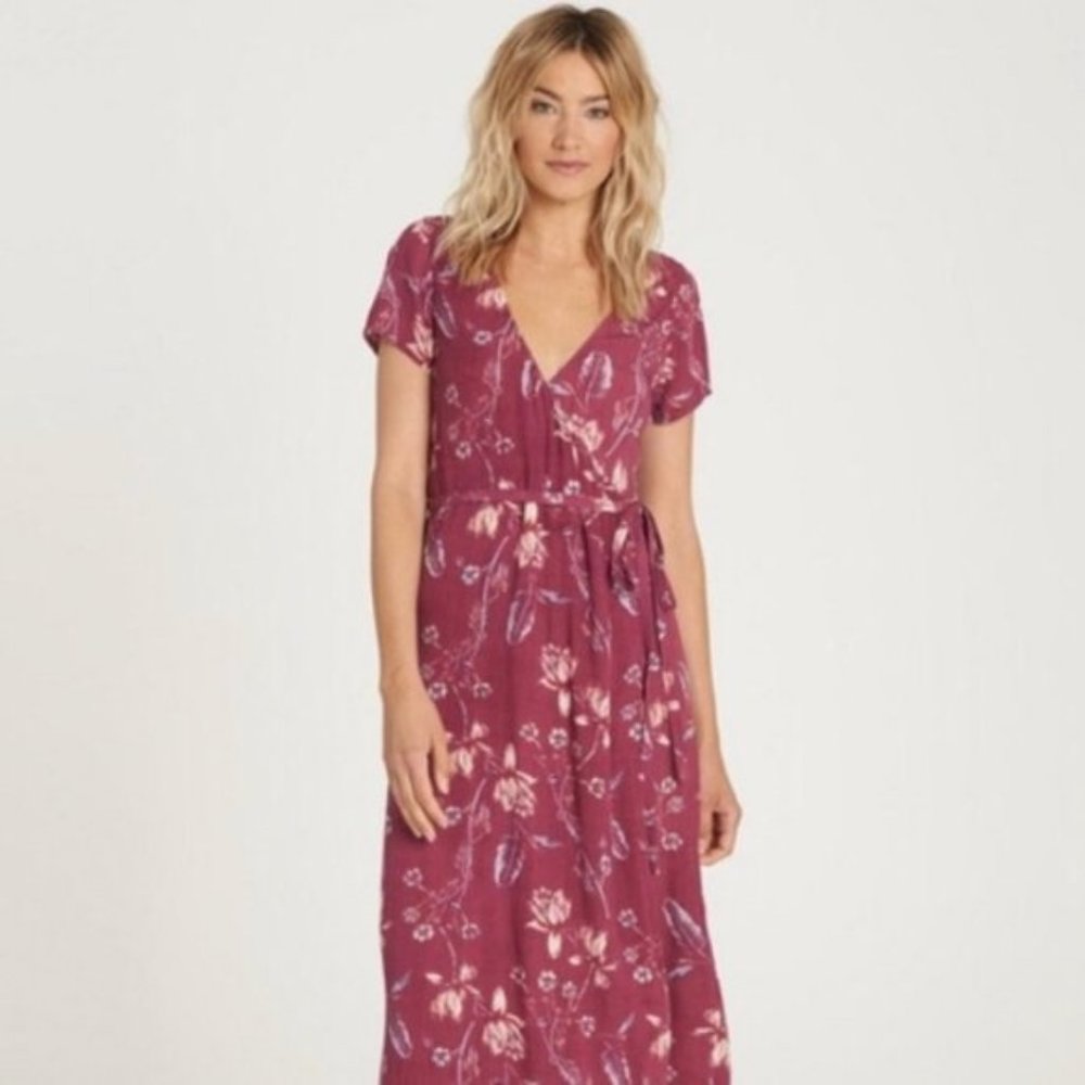 Billabong Floral Wrap Maxi Dress